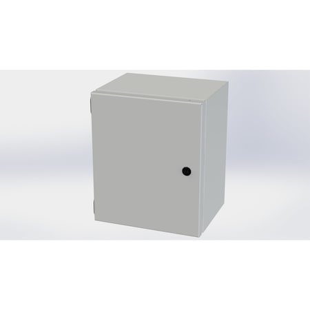Saginaw Control & Engineering 1/4 Turn Latch Electrical Enclosures, 12 in H, 8 in D, 10 in W, NEMA 3R, 4, 12, 13, Carbon Steel SCE-12108ELJLG